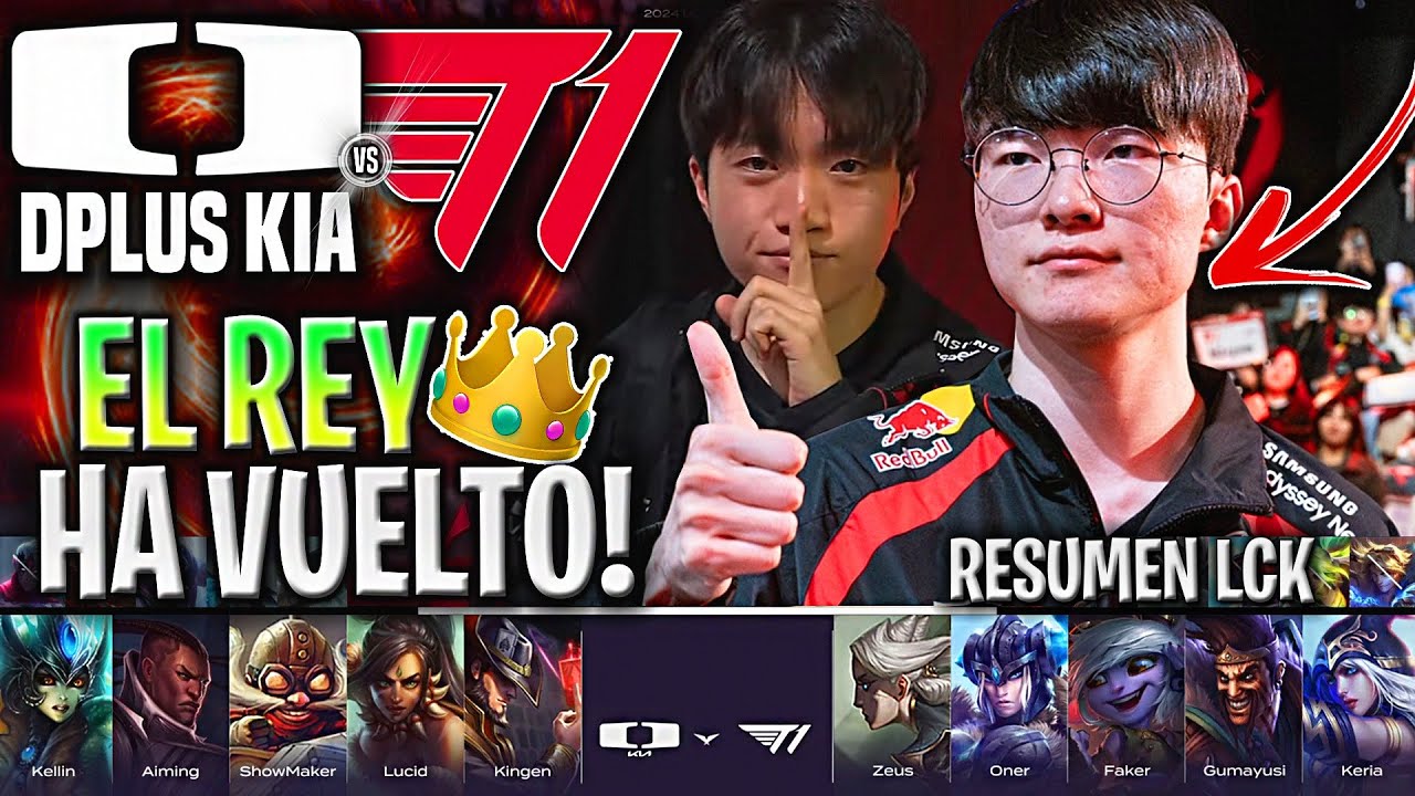 FAKER VUELVE CON T1 EN EL DERBI vs SHOWMAKER! | DK vs T1 Resumen Completo LCK Summer 2024 W2D1
