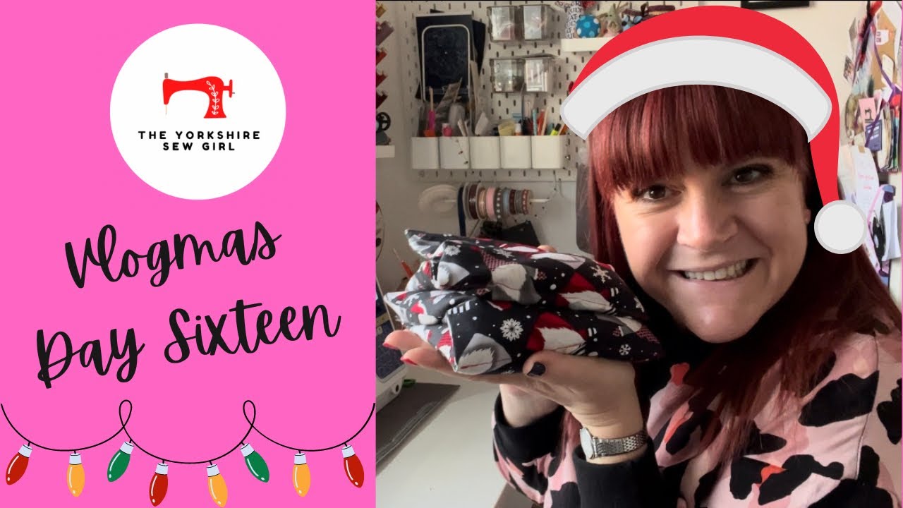 Sewing Vlogmas Day 16 / Microwaveable Rice Heating Pad Tutorial