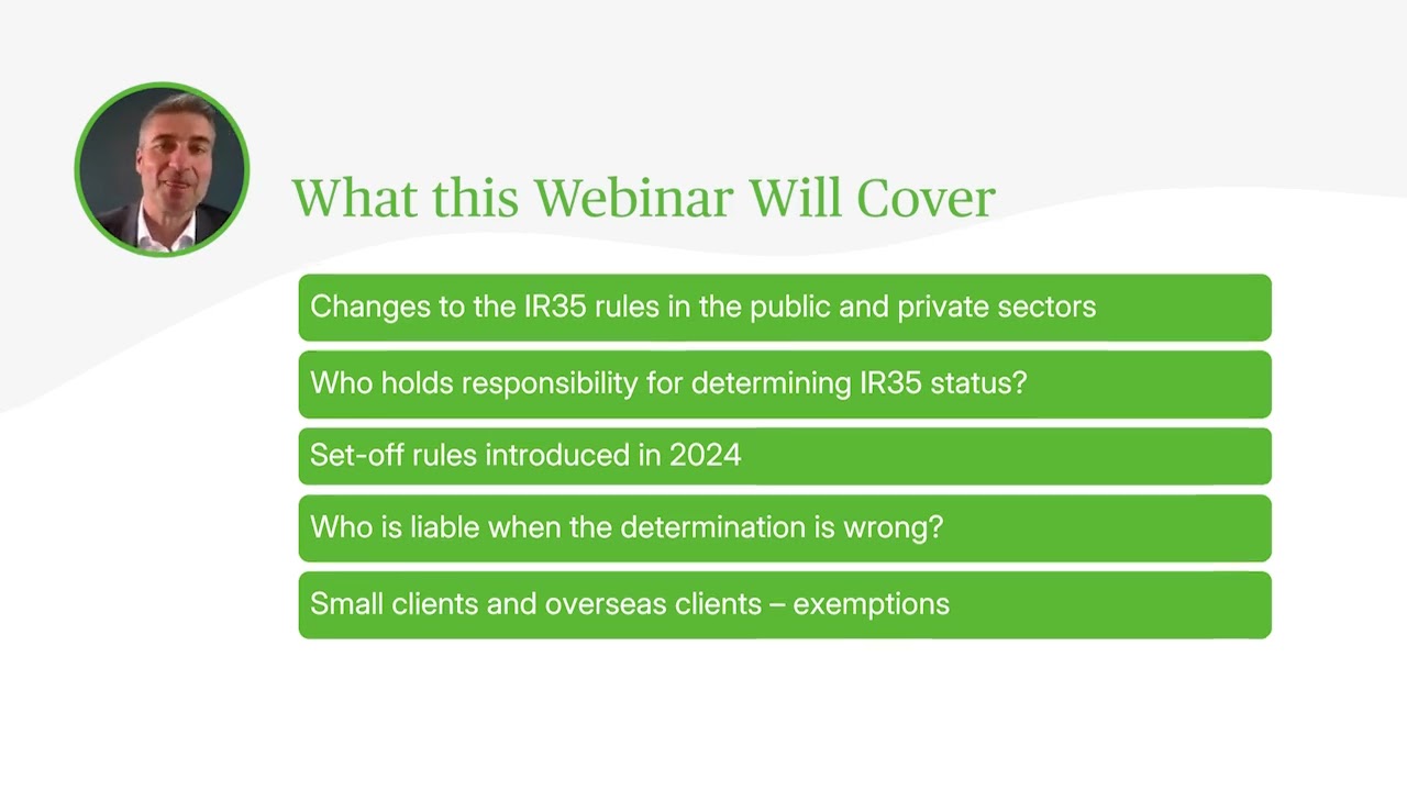 IR35 - Understanding Your Responsibilities & Liabilities in 30 Minutes - Webinar