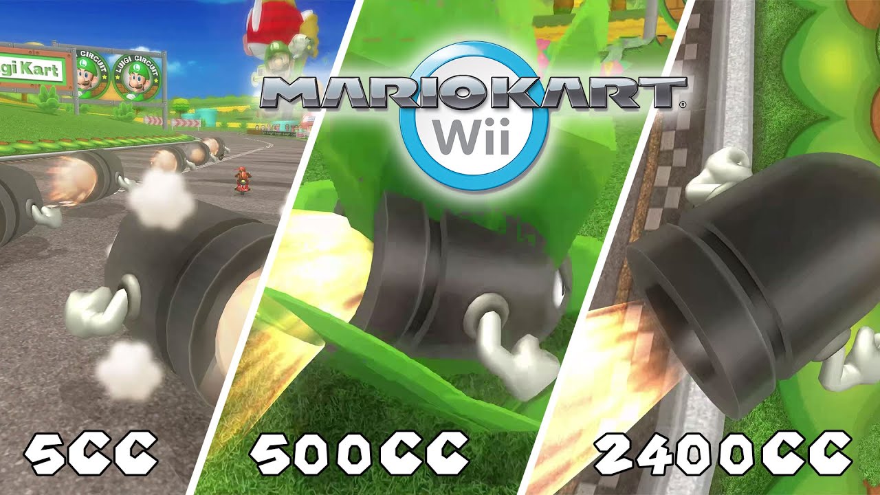 BULLET BILL on Luigi's Circuit in 5CC till 2400CC | MARIO KART WII