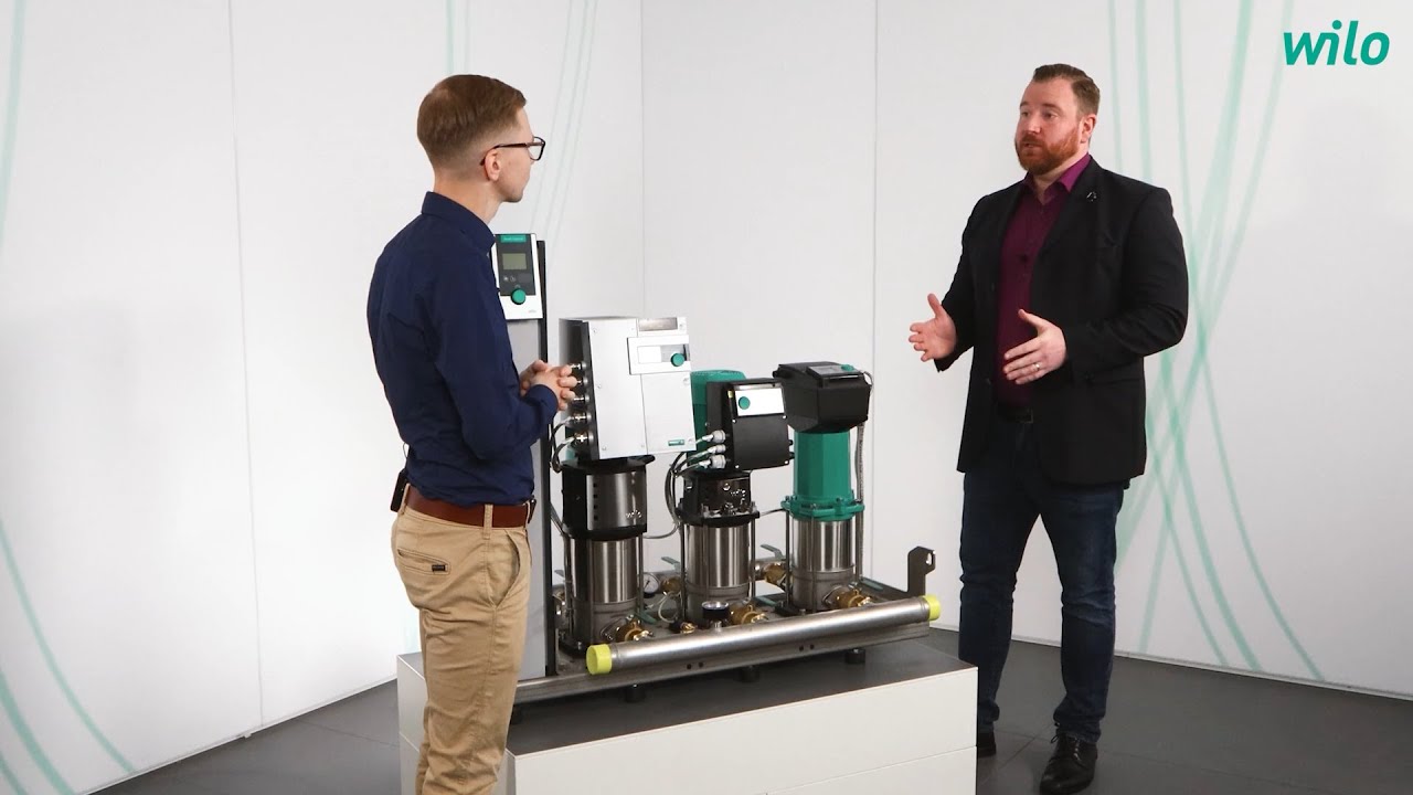 Druckerhöhungsanlagen mit geregelten Pumpen der Wilo-SiBoost Produktfamilie