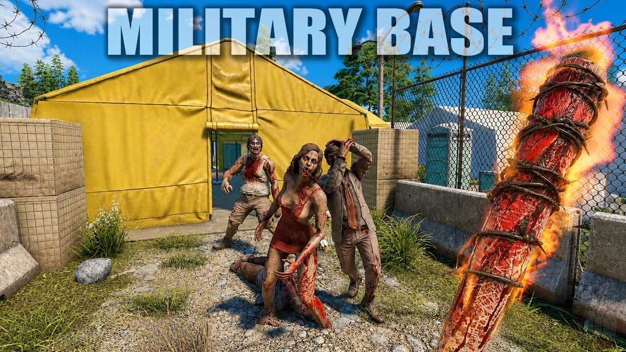 Military Base Day 13 Survival - 7 Days To Die