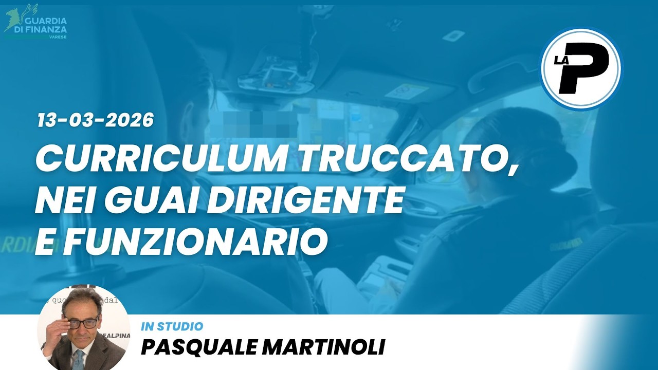 TGPrealpina 13/03/2026 | Curriculum truccato, nei guai dirigente e funzionario