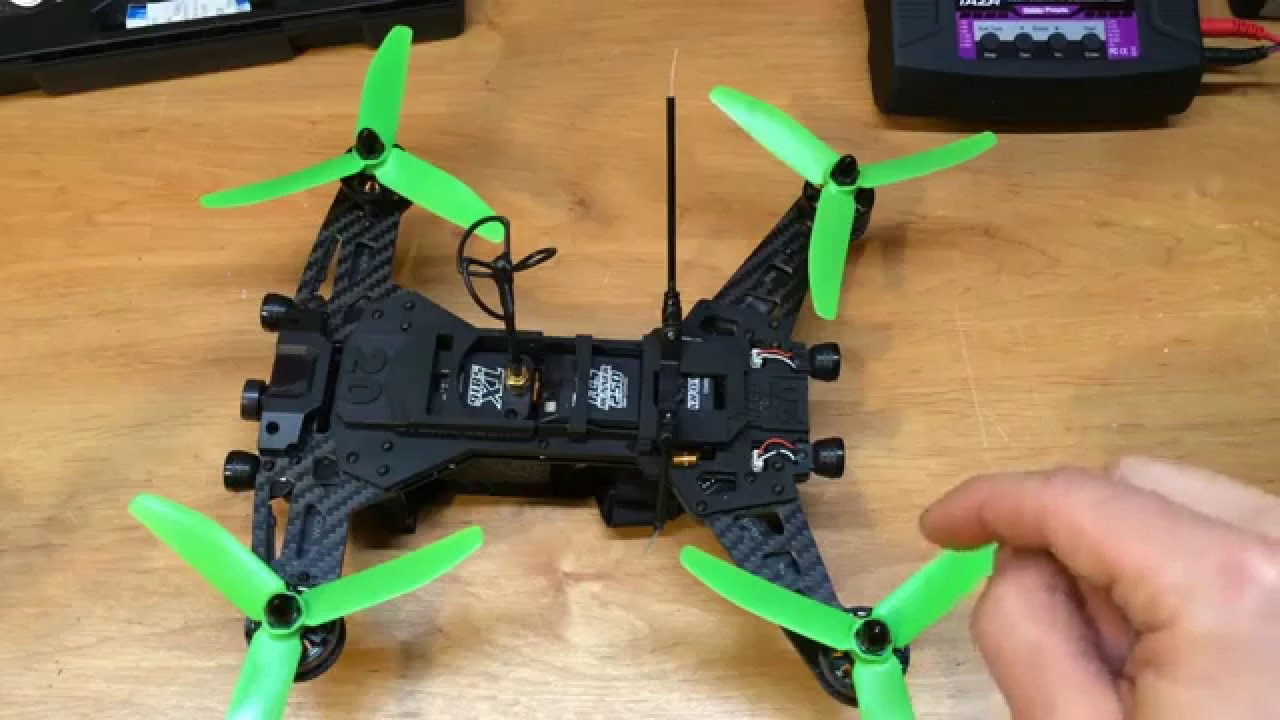 CUSTOM Walkera Runner 250 DIY Mods - Aftermarket 3 Blade Props LEDS Antenna and Racing Tray