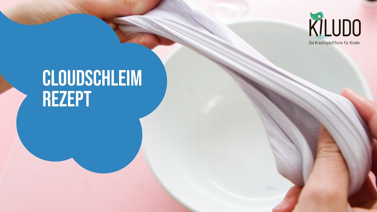 KILUDO Bastelanleitung: Cloud Schleim selber machen