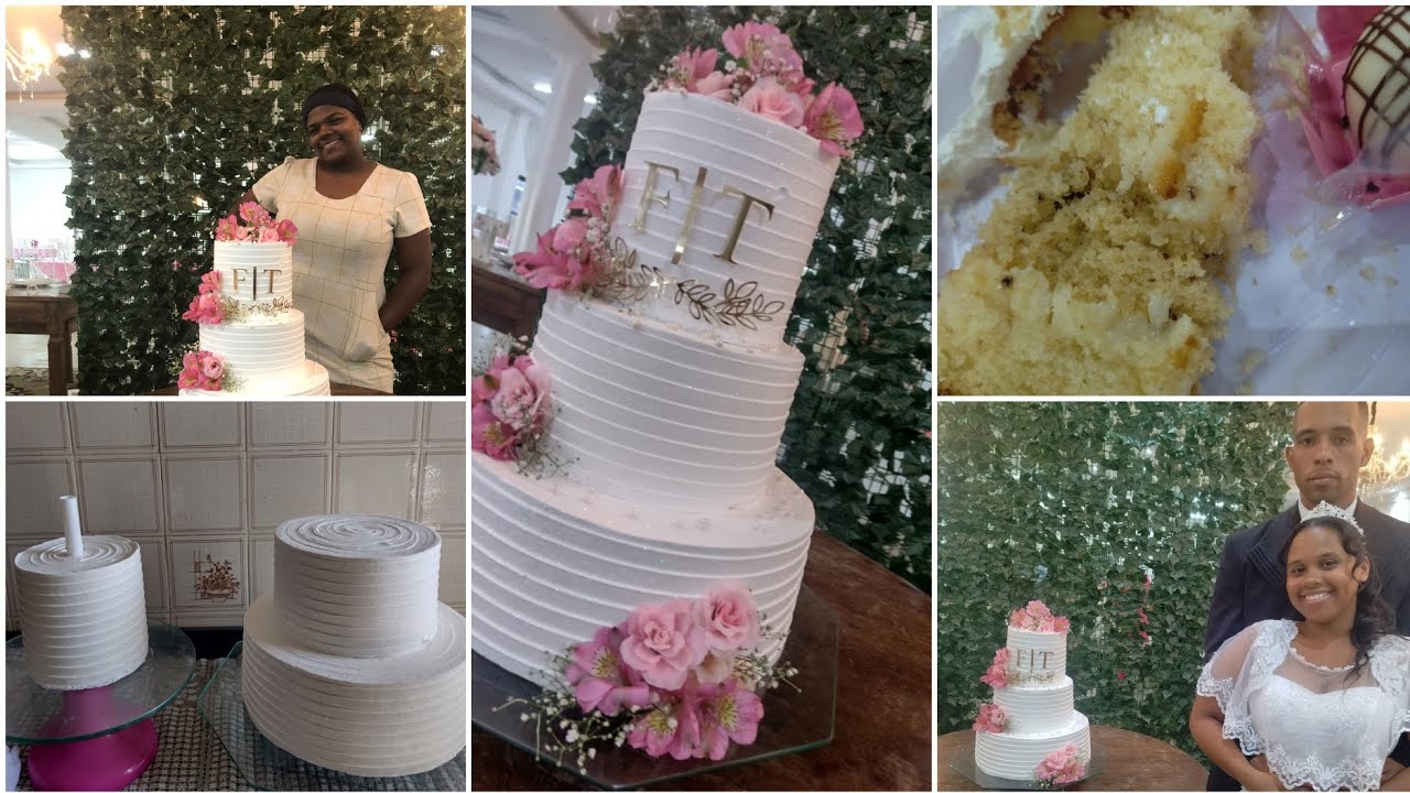 Decorando bolo de casamento 3 andares todo verdadeiro |Chantininho 💕|Apaixonada. Felipe 💕Tainá