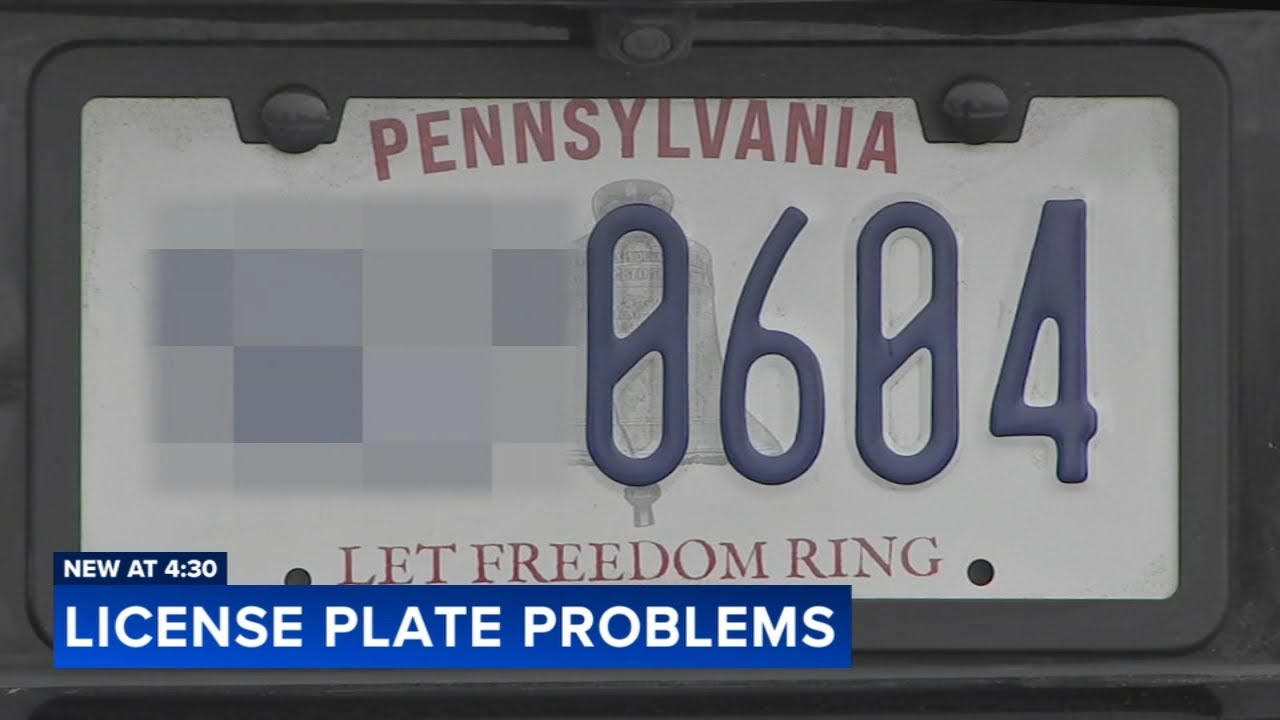 Drivers receiving wrong toll bills due to new Pa. plate design