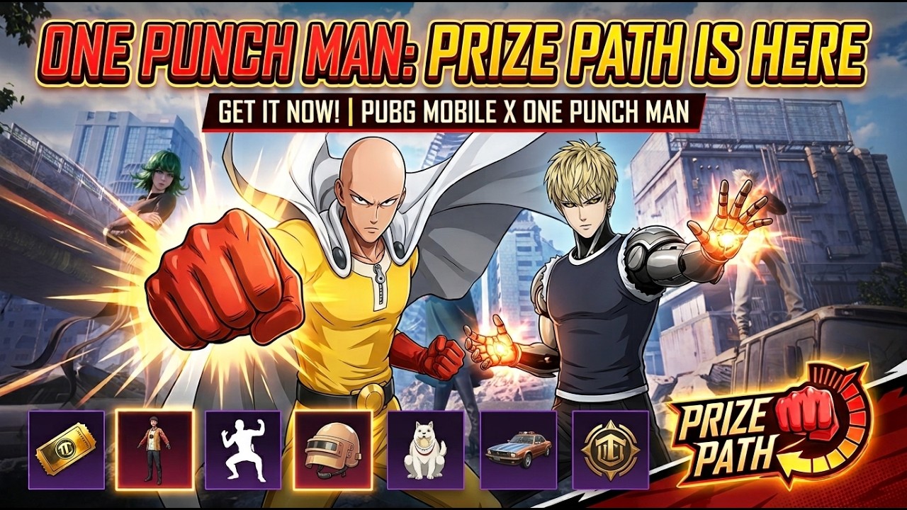 ONE PUNCH MAN PRIZE PATH IS HERE PUBG MOBILE/BGMI | ONE PUNCH MAN LUCKY SPIN