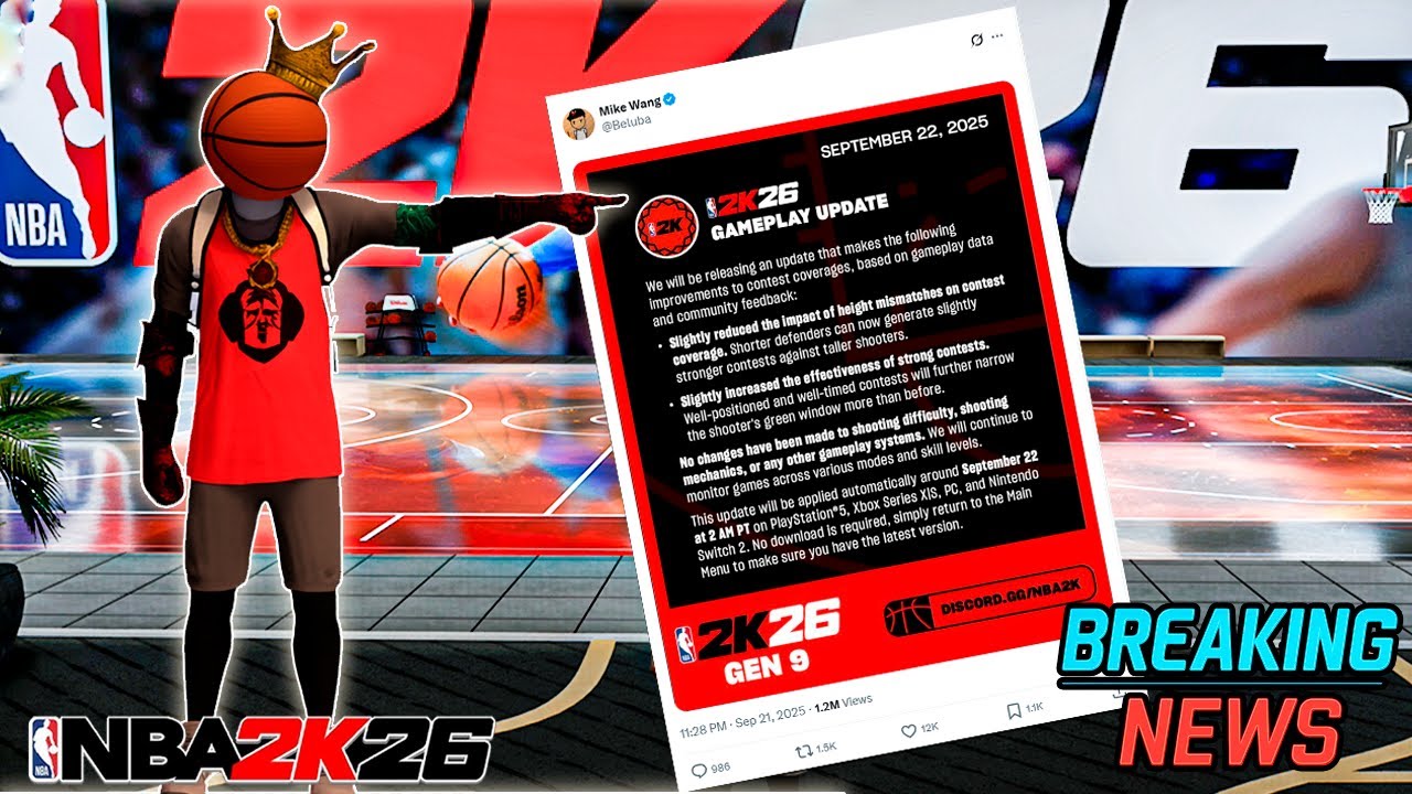 Всё кончено для сборок 7 футов 4 дюйма&hellip; (NBA 2K26 Nerf) &mdash; Геймплей NBA 2K26 с моим близнецом &mdash; пр...