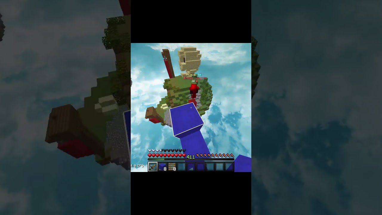 Bedwars but when I die I solve a Rubik's cube 2.0 #minecraft #challenge #speedcubing