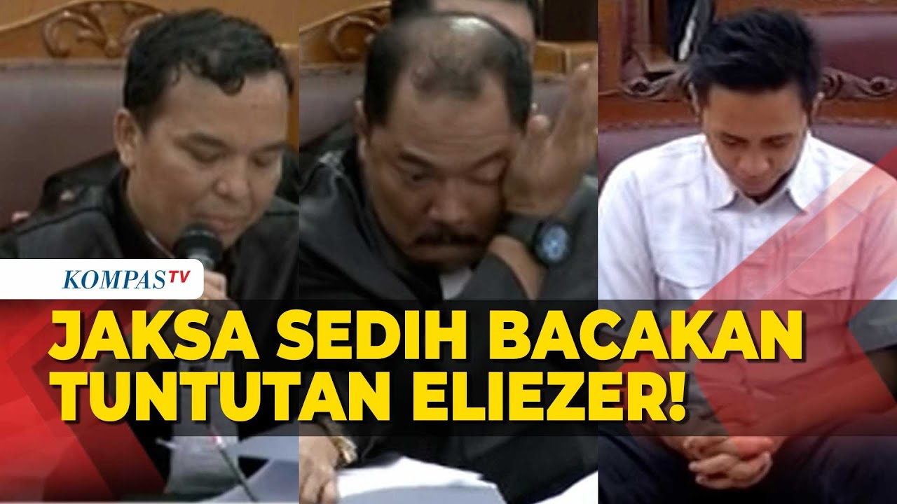 Tak Biasa! Suara Bergetar Hingga Tepuk Punggung: Jaksa Sedih Bacakan Tuntutan ke Eliezer!