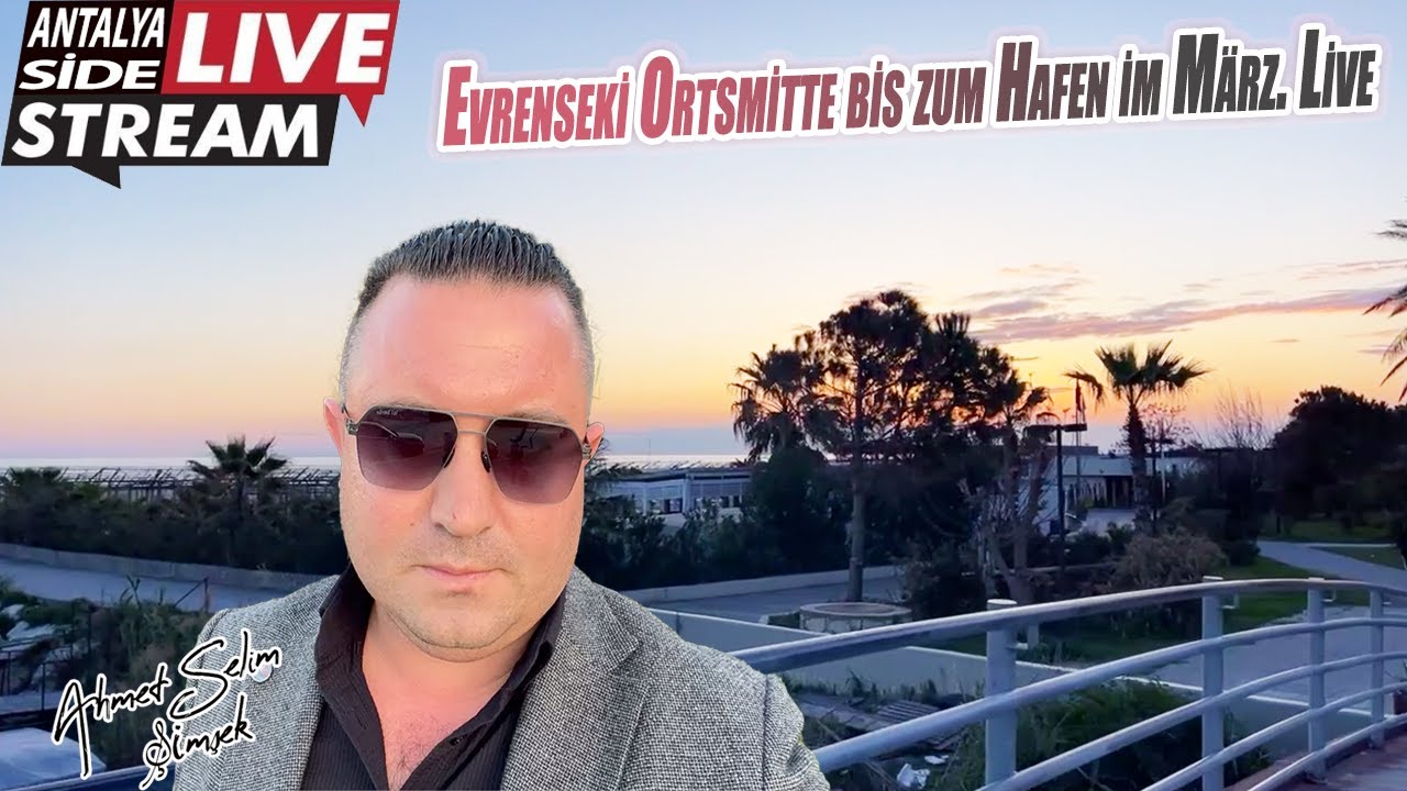Evrenseki Ortsmitte bis zum Hafen im März. Live