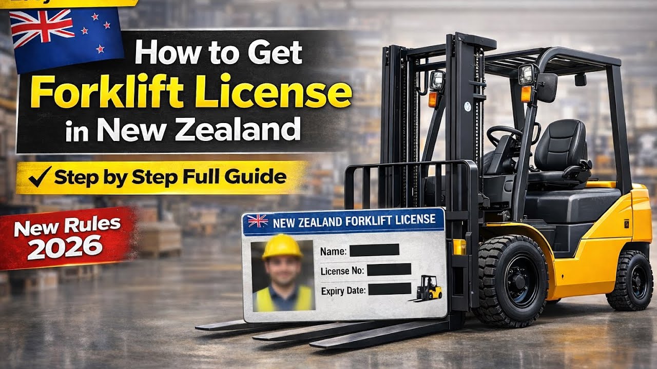 How to Get Forklift License in New Zealand👉  🇳🇿न्यूज़ीलैंड में फोर्कलिफ्ट लाइसेंस कैसे बनाएं🇳🇿
