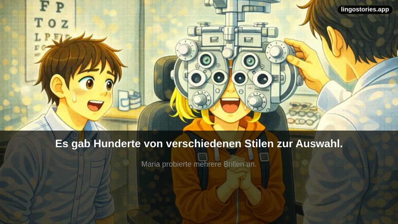 Learn German with Stories: Beim Optiker | A2 Beginner