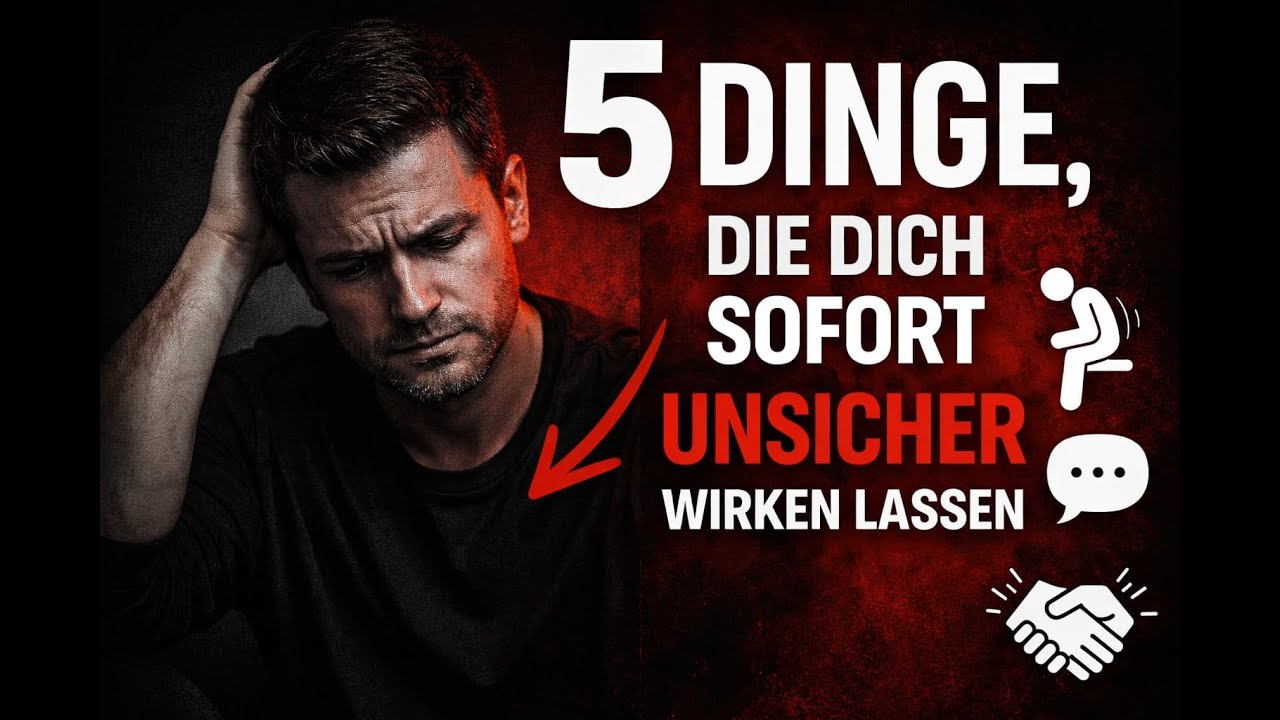 5 Dinge, die dich sofort unsicher wirken lassen