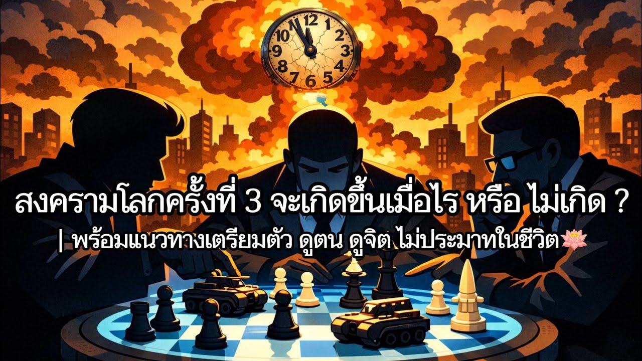 สงครามโลกครั้งที่ 3 จะเกิดขึ้นเมื่อไร / ไม่เกิด? | พร้อมแนวทางเตรียมตัว ดูตน ดูจิต ไม่ประมาทในชีวิต🪷
