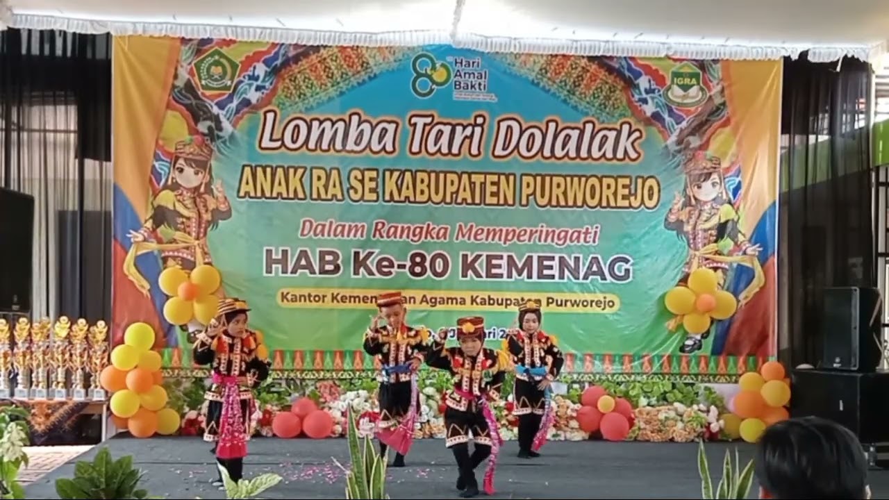 Lomba Tari Ndolalak Anak RA Se Kabupaten Purworejo 