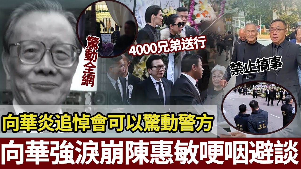 向華強淚崩，陳惠敏哽咽避談，陳慎芝揭秘往事，向華炎葬爆黑幫往事：劉德華免收保護費、李連傑化險為夷，成個港圈嘅安穩都靠佢幕後定規。【港圈暗室】#向华强#向华炎#向太#刘德华#陈慎芝#陈惠敏#李连杰