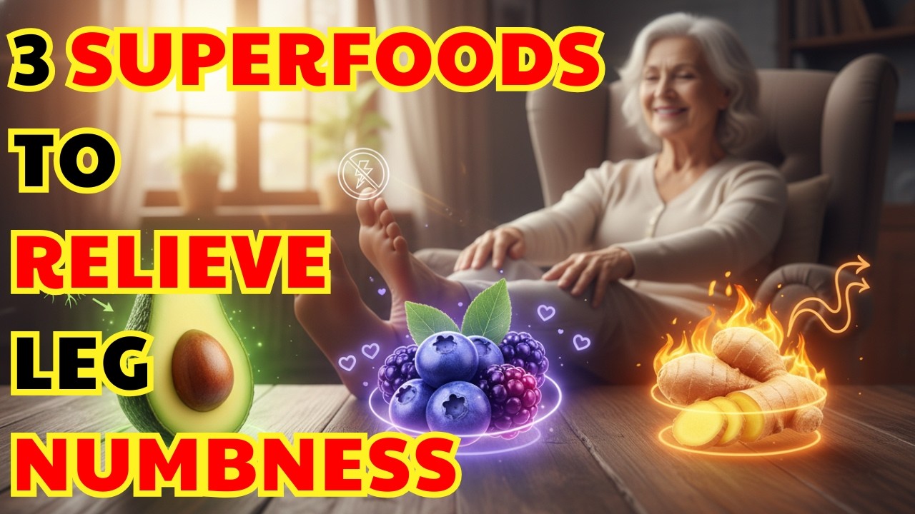 Top 3 Superfoods to Relieve Leg Numbness | senior health tips