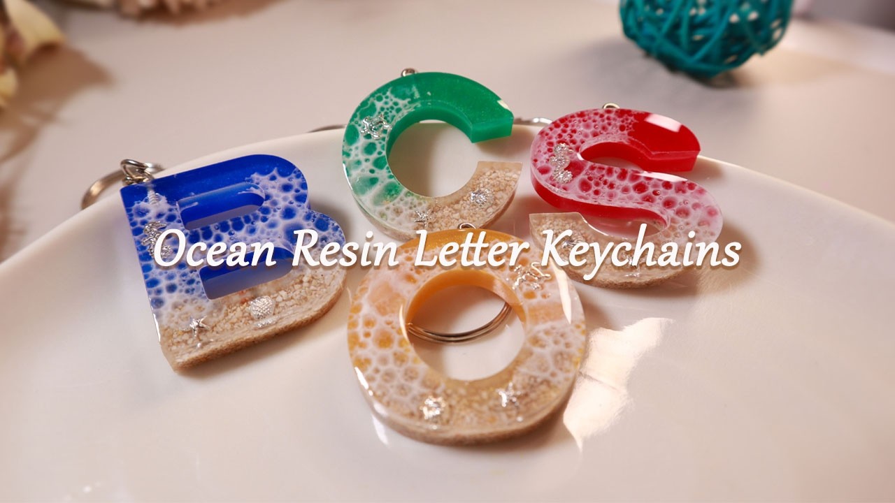 Ocean-Inspired Resin Letter Keychains | Easy DIY for Beginners | DIY Resin Craft Ideas | Artshabits