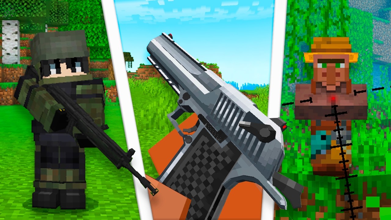 TOP 10 ADDON DE ARMAS REALISTAS PARA MINECRAFT PE 1.26