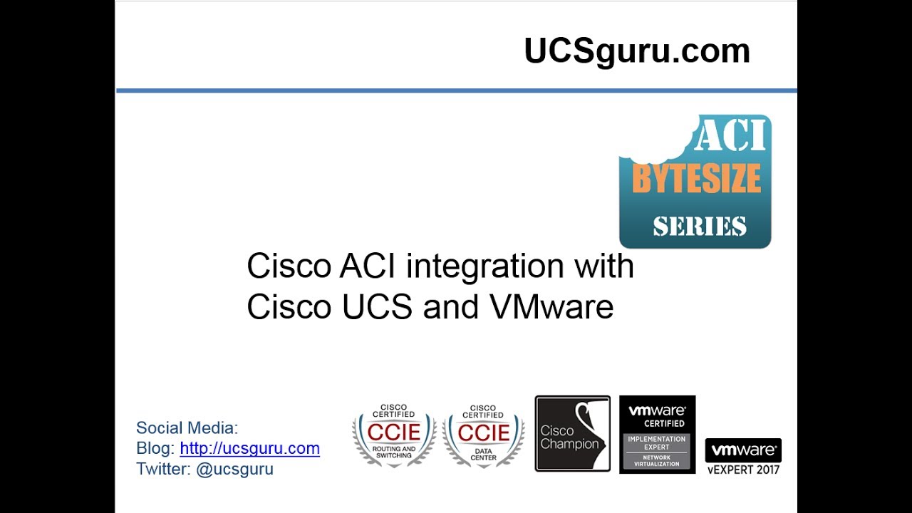Cisco ACI And UCS Integration Updated!