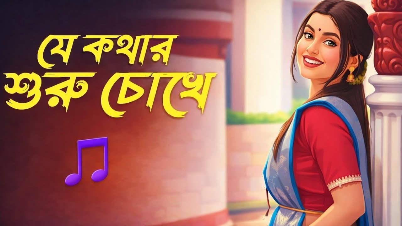 যে কথার শুরু চোখে । Je Kathar Shuru Chokhe। sujay music। bangla new song 