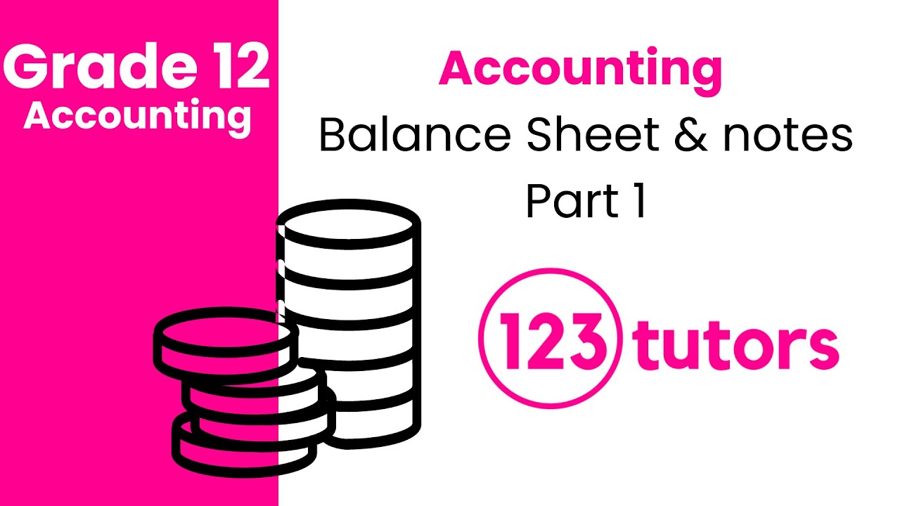 Grade 12 Accounting | Balance Sheet and Notes (Part 1) by 123tutors