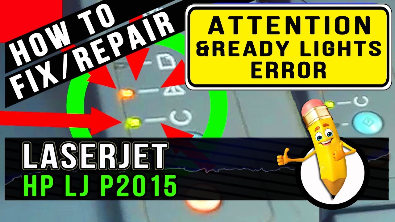 How To Fix/Repair | Attention Ready Lights Error | Hp Laserjet P2015