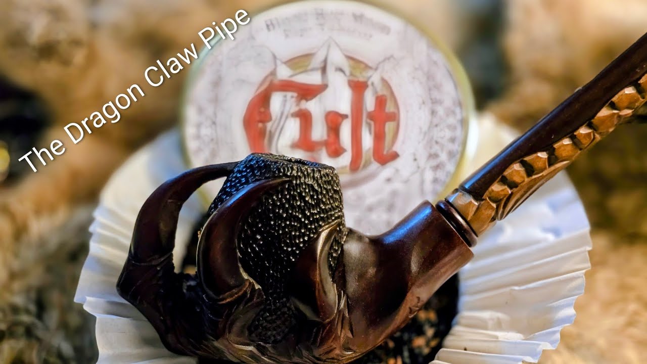 The Dragon Claw Pipe! With Cult Blood Red Moon Pipe Tobacco 