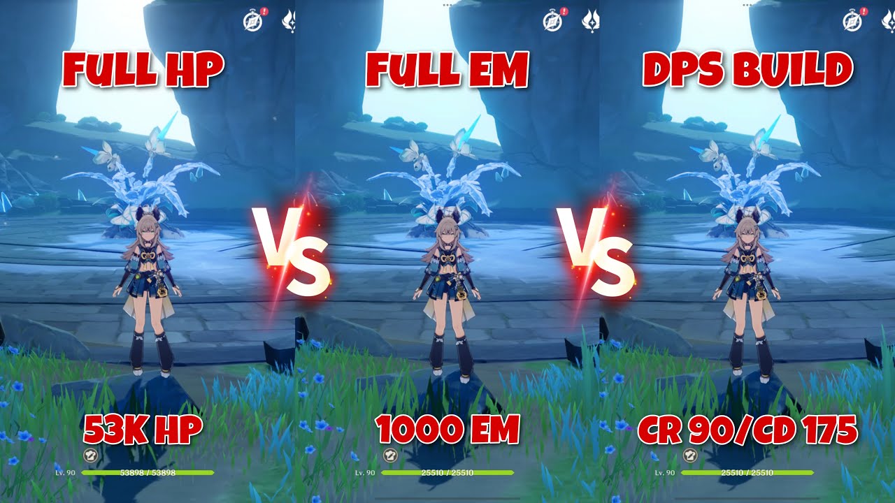 Kirara Full HP vs Full EM vs DPS Build Gameplay Comparisons & Showcases! What&rsquo;s Her Best Build???