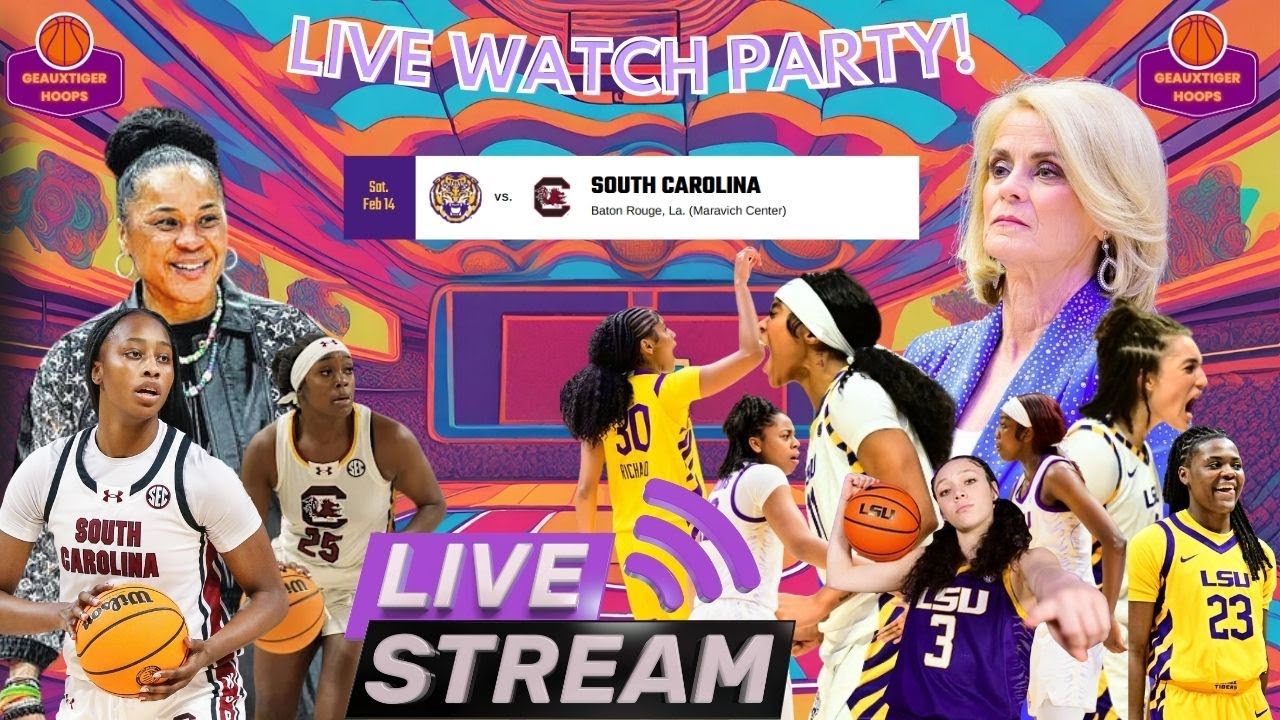 No. 6 LSU 🐅 vs No. 3 South Carolina | PRIME TIME SHOWDOWN | LIVE Reaction Watch Party | #Geaux🐅
