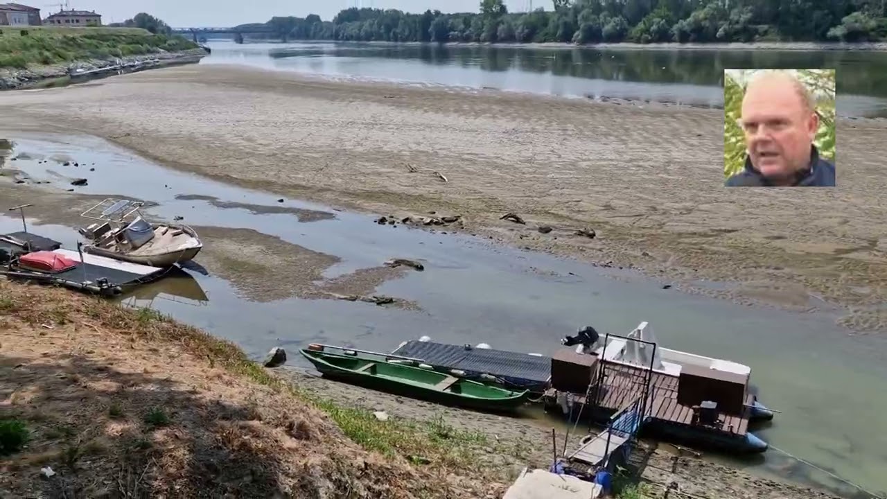 Da Landini il monito a non fidarsi del Po in secca, 24 luglio 2022