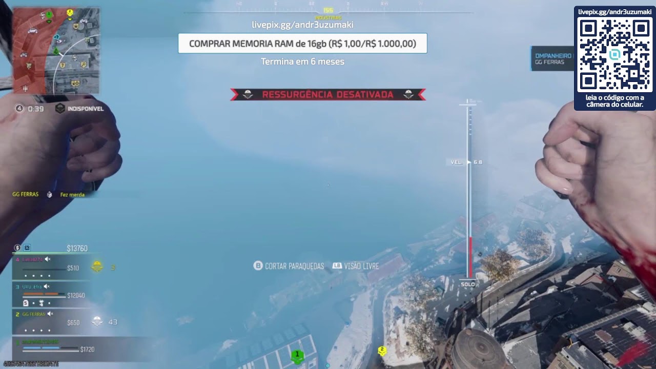 TENTANDO WINS NA RESSURGENCIA WARZONE (AO VIVO)