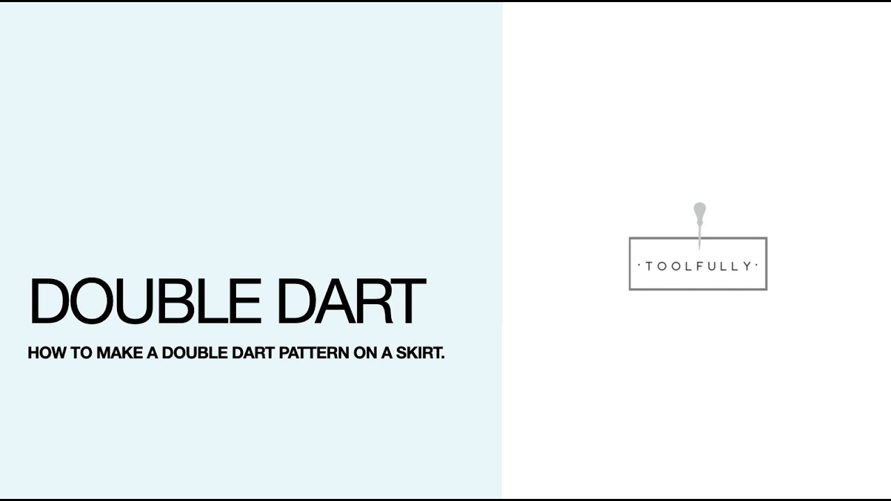 How to make a double dart Pattern on a skirt.