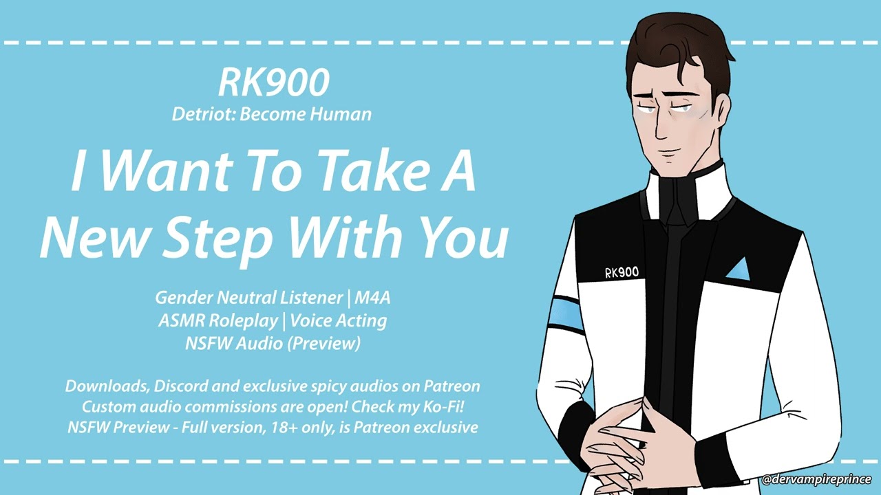 ASMR | DBH - Your First Date With RK900 [M4A] [Romantic] [Spicy Patreon Preview]