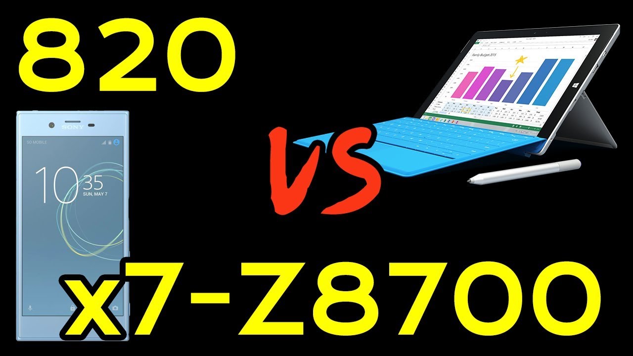 💥Snapdragon 820 vs x7-Z8700 📱 Sony Xperia XZs vs Microsoft Surface 3! 🔥 [4K]