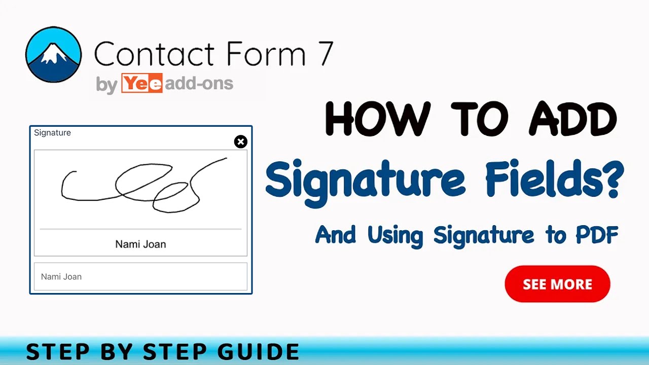 How To Add Signature Fields to Your Contact Form 7? | Using Signature to PDF File