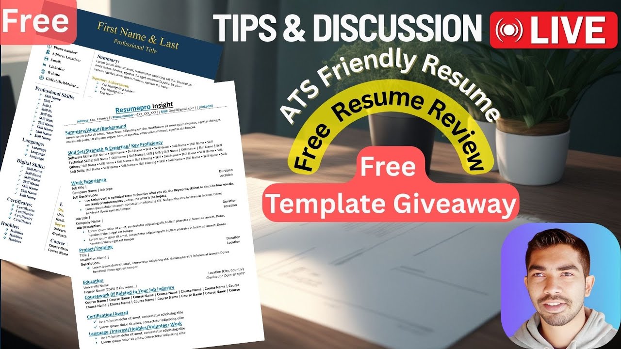 LIVE Resume Review 🔴 Free Template + Job Market Discussion part 6