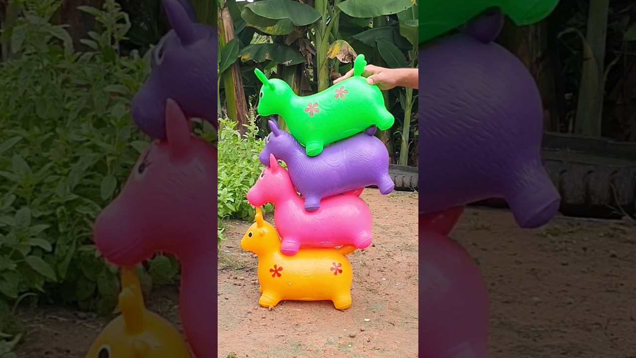 💛+💖+💜+💚 Mono Cute Animal #short