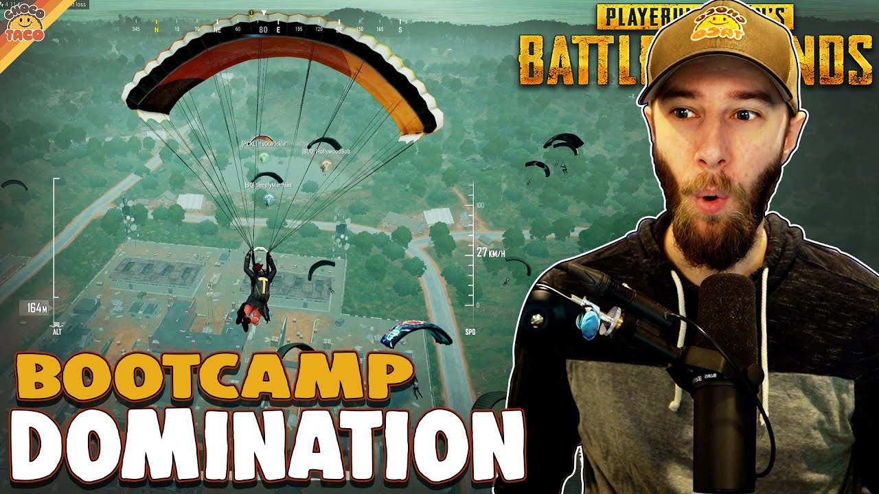 Total Bootcamp Domination ft. Matthias, HollywoodBob, & OG Pickle - chocoTaco PUBG Sanhok Gameplay