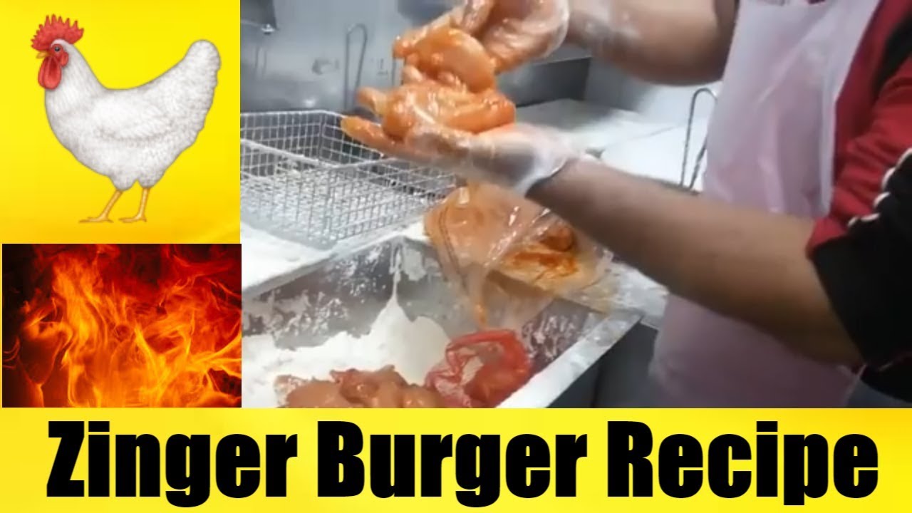 KFC Zinger Burger Recipe | How to make it in 5 minutes