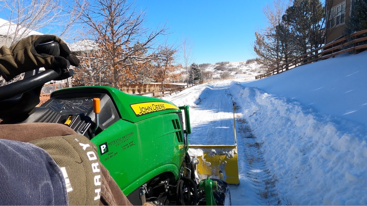 John Deere 1025R - Sunny Skies & Snow Removal - Tractor Therapy!