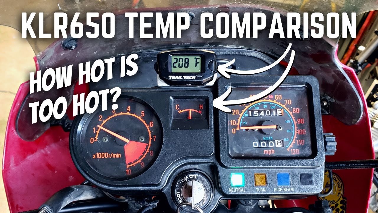 KLR650 Temperature Comparison - How Hot Is TOO Hot?