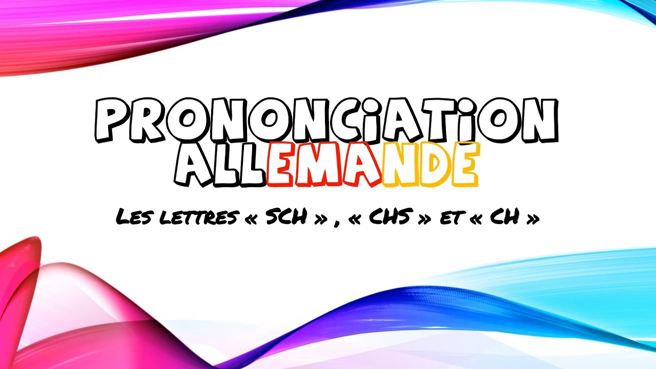 Prononciation allemande: Les sons 