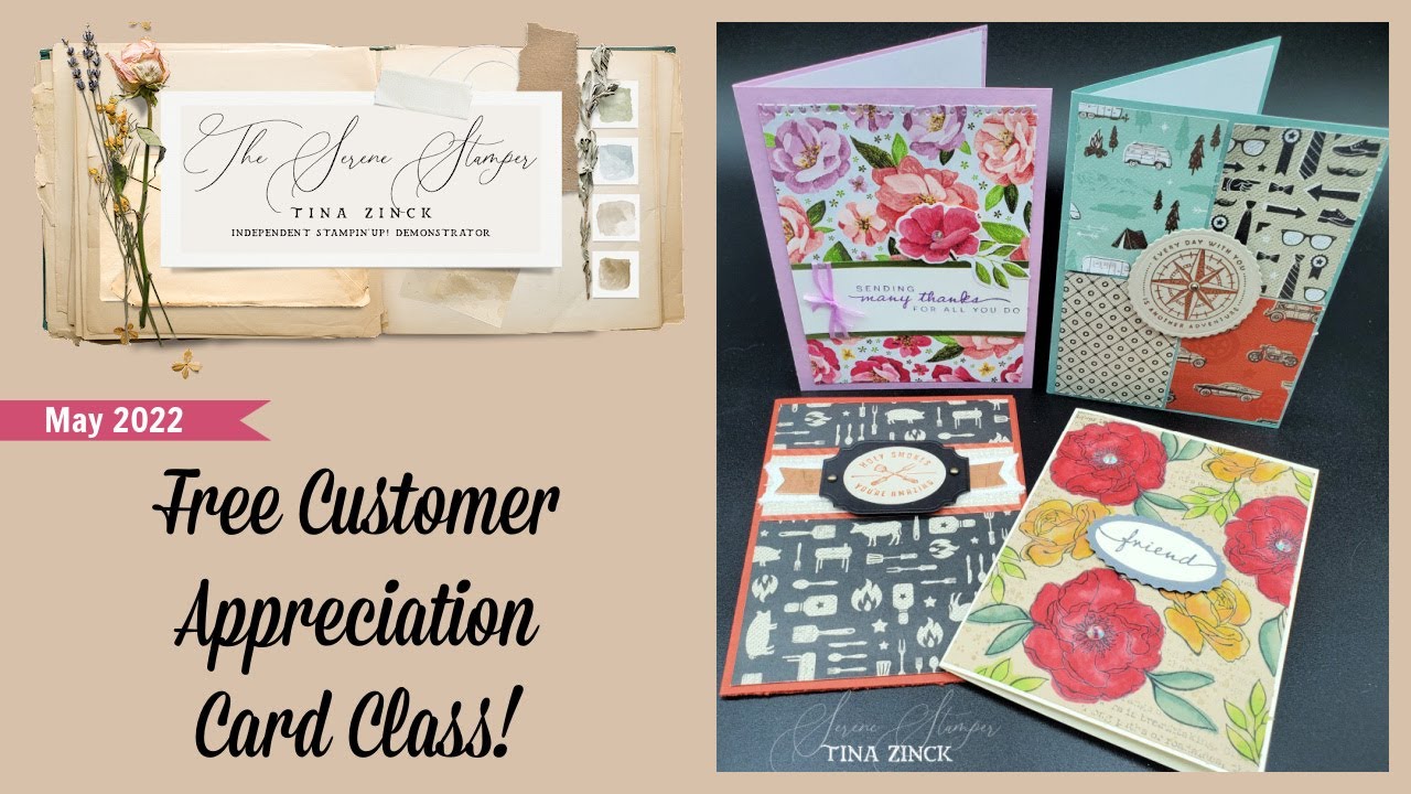 Free Card Class May 2022 | Easy Cards + Awesome Ribbon Trick!