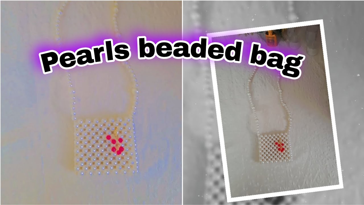 Mini pearls 👜beaded bag little girls 👧👛bag 