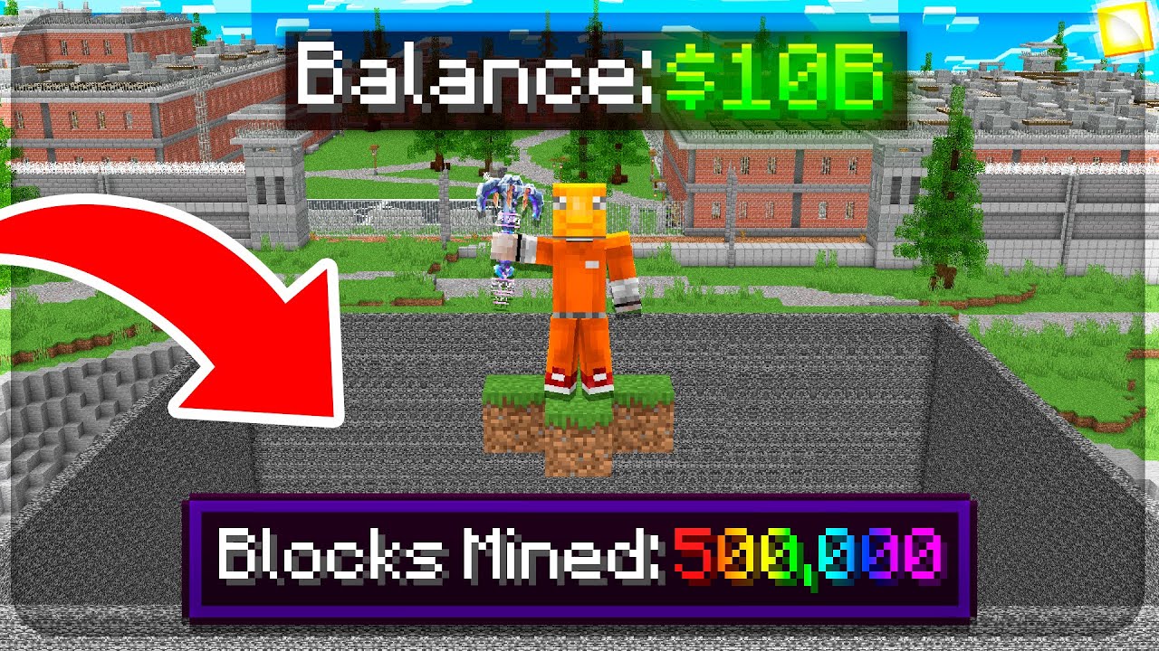 I Mined 500,000 Blocks in Minecraft Prison