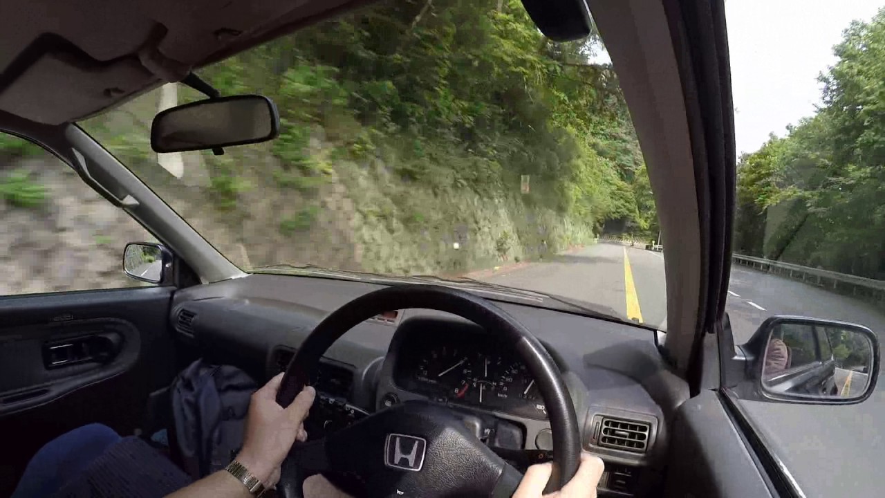 1990 Honda City CR-i - Downhill run on Mount Rokko, Japan