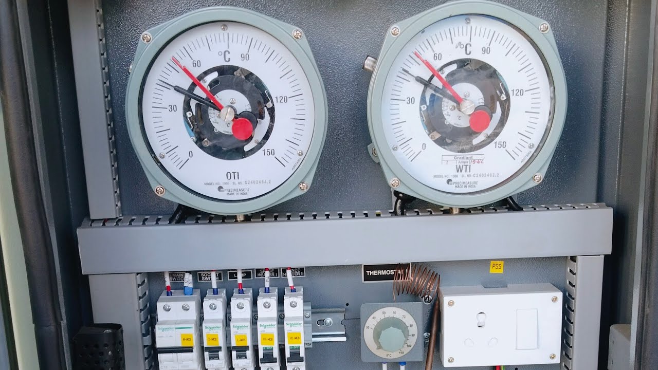 Transformer Safety OTI , WTI , MOG & Buchholz relay Connection in practical ⚡